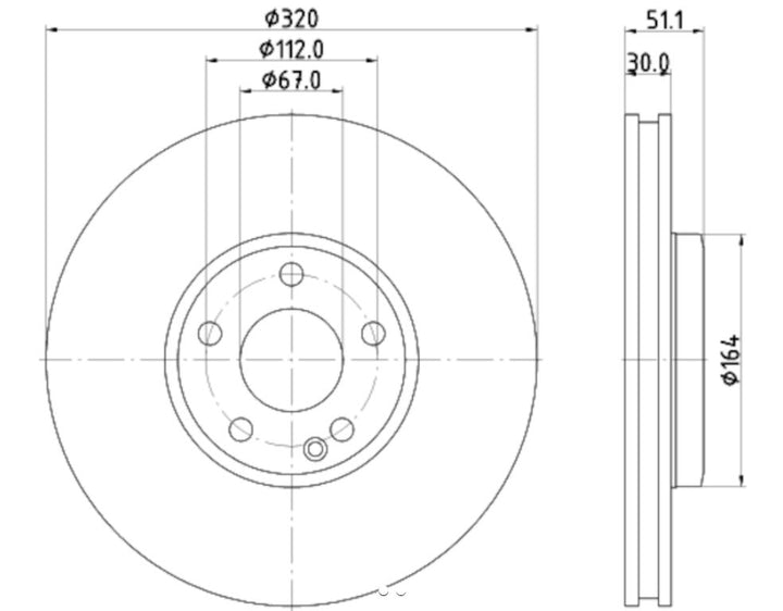 DISC BRAKE ROTOR HIGH CARBON - HELLA