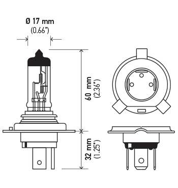 H4 P43T-24 BULB 24V 75/70