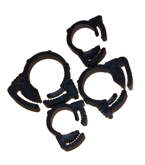 100PC ASSORT. NYLON RATCHET CLAMPS - HELIX RACING