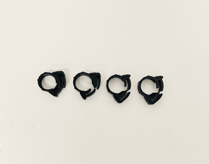 100PK NYLON RATCHET CLAMPS  13/32' - HELIX RACING