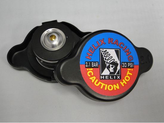 RADIATOR CAP BLACK 2.1 BAR - HELIX RACING