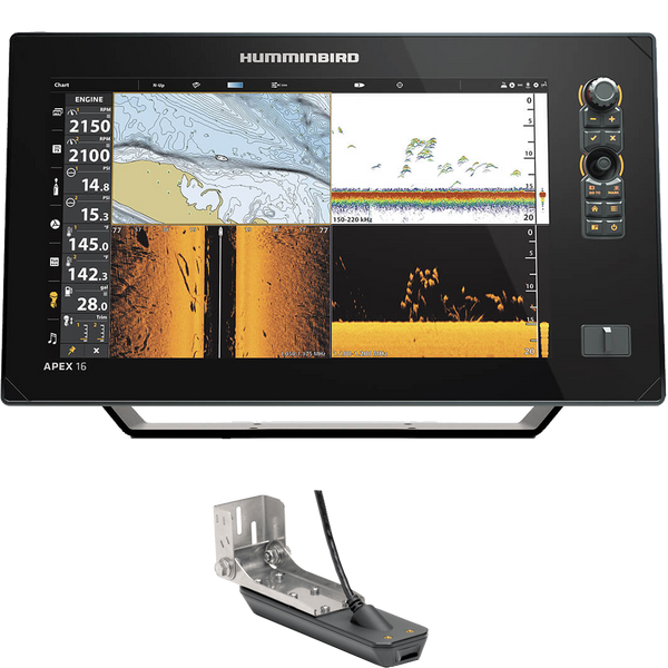 APEX 16 MEGA SI+ MFD  W/TRANSDUCER - HUMMINBIRD