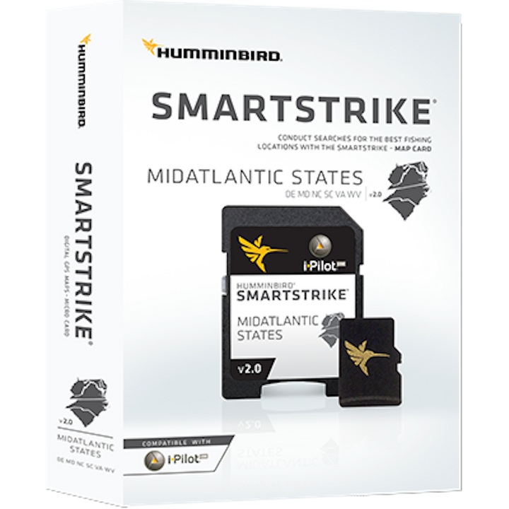 SMARTSTRIKE MAPS MIDATLANTIC STATES - HUMMINBIRD