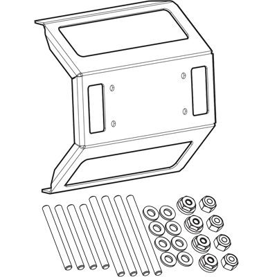 IN-DASH MOUNTING KIT  SOLIX 10 - HUMMINBIRD