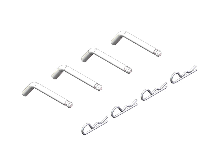 5TH WHEEL ISR BASERAIL PIN KIT 4PC - HUSKY TOWING