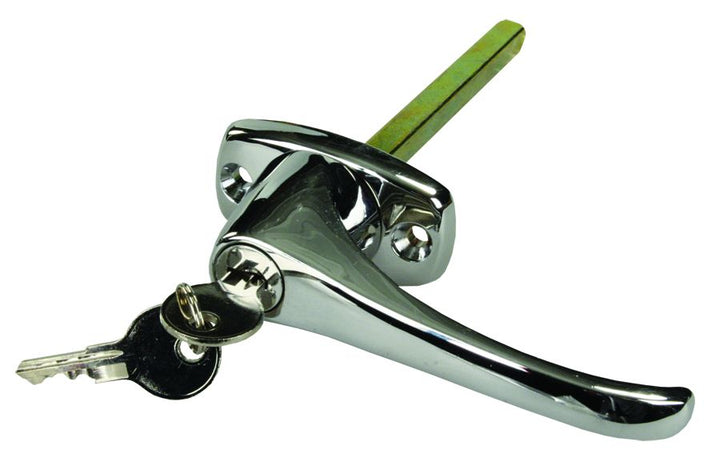 LOCKING L-HANDLE  CHROME - JR PRODUCTS