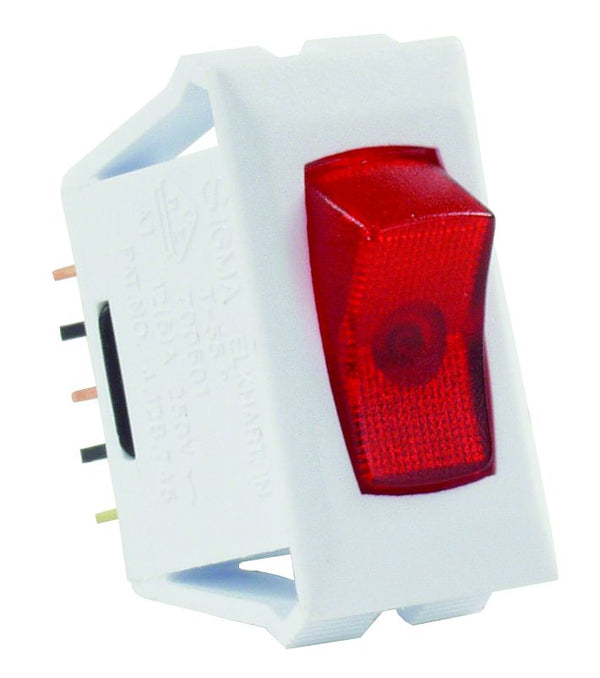 ILL 12V ON/OFF SW  RED/W - JR PRODUCTS