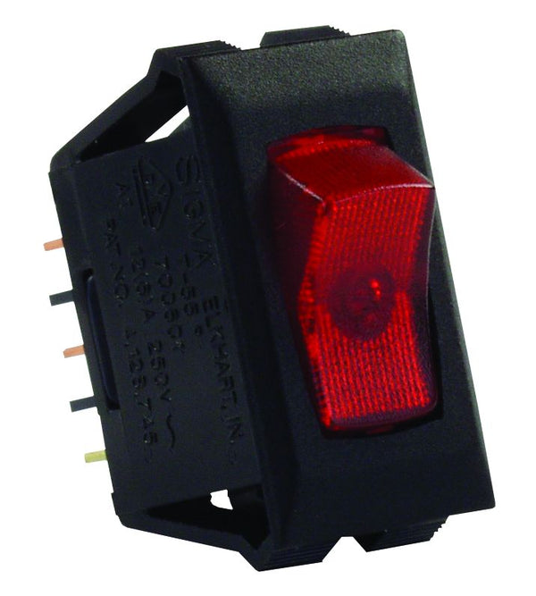 ILL 120V ON/OFF SW  RD/BK - JR PRODUCTS