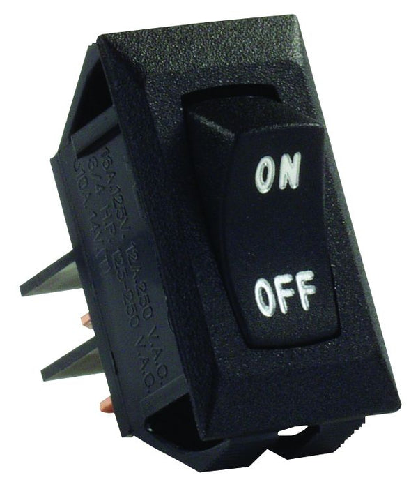 LABELED 12V ON/OFF SW  BK - JR PRODUCTS