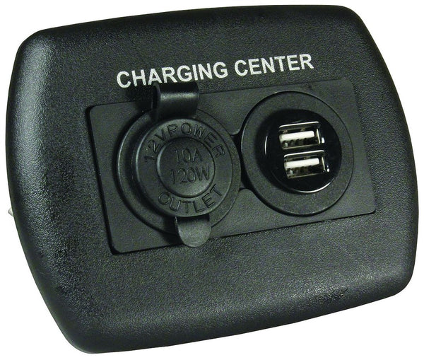 USB CHARGNG CNTR  BLACK