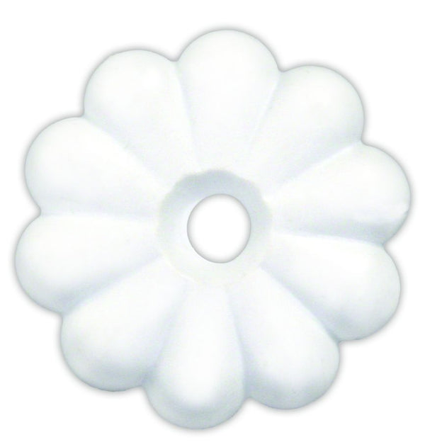 PLASTIC ROSETTES  WHT - JR PRODUCTS