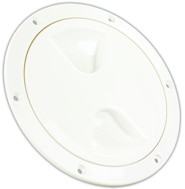 4' ACCESS/DECK PLATE  WHT - JR PRODUCTS