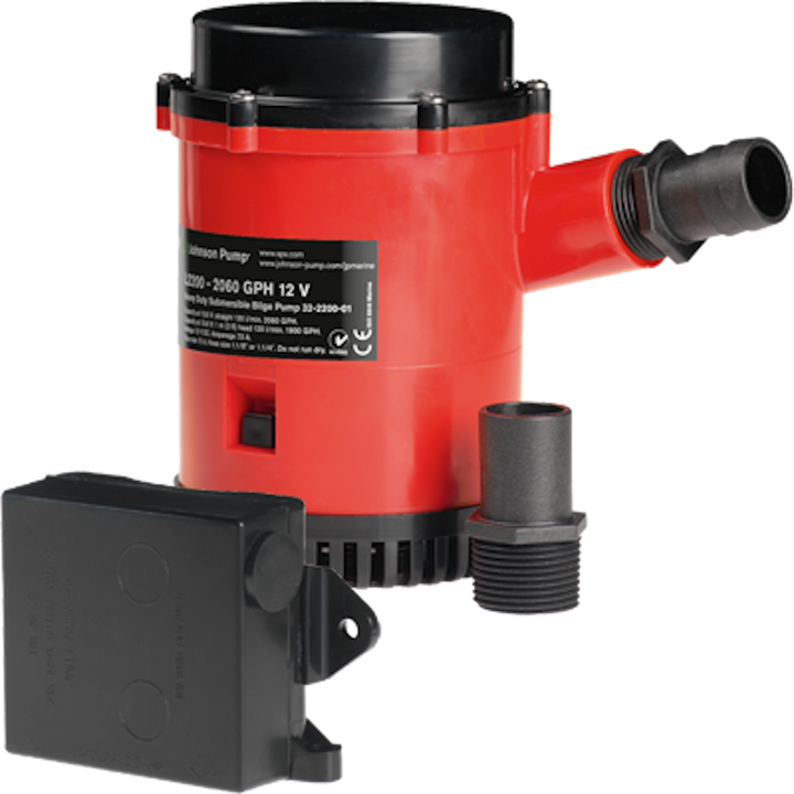 HD BIL PMP 2200 GPH W/ULT. SWIT 12V - JOHNSON PUMP