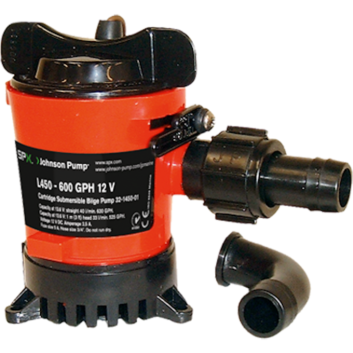 CARTRIDGE BILGE PUMP  500GPH  12V - JOHNSON PUMP