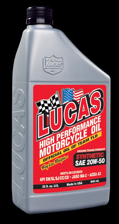 20W-50 MOTORCYCLE OIL - LUCAS OIL