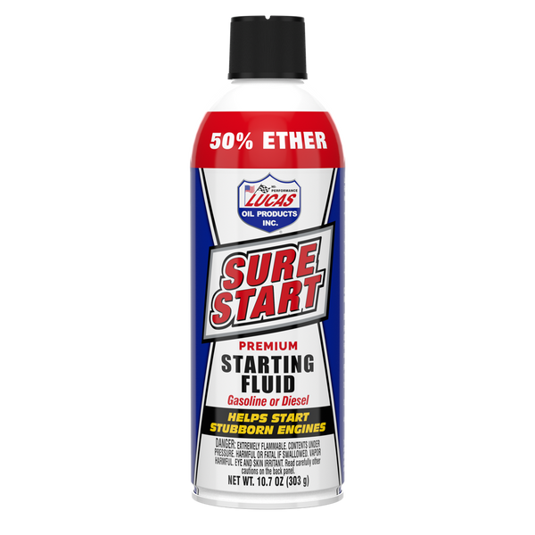 SURE START STARTING FLUID 50% ETHER - LUCAS OIL