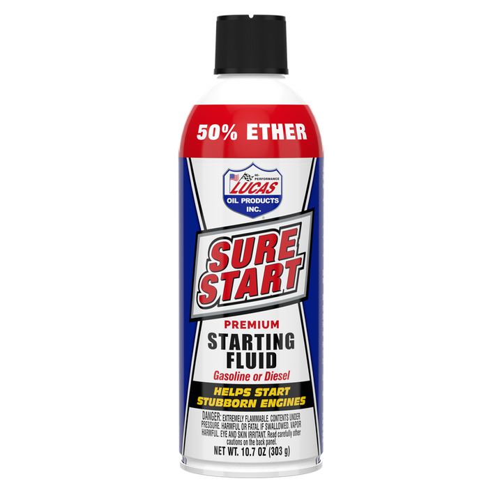 SURE START STARTING FLUID 50% ETHER - LUCAS OIL