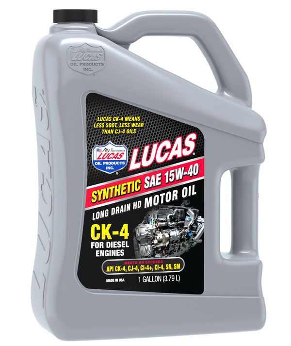 SYNTHETIC SAE 15W-40 CK-4 TRUCK OIL - LUCAS OIL