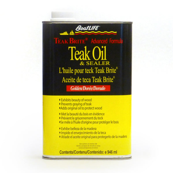 TEAK OIL 32 FL.OZ. GOLDEN - LIFE INDUST.