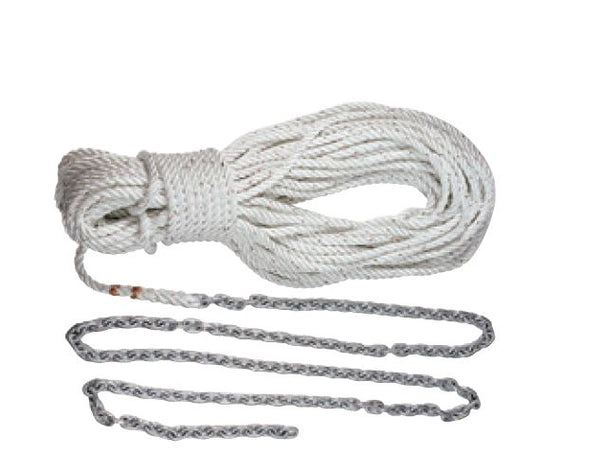 RODE - 10'1/4'G4 150'1/2'ROPE W-5/1 - LEWMAR