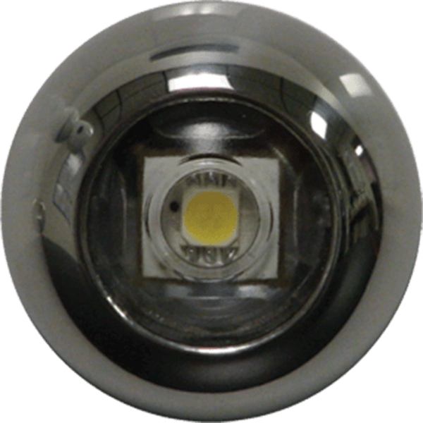 LIGHT EXUMA 1' DOME STAINLESS WHITE - LUMITEC