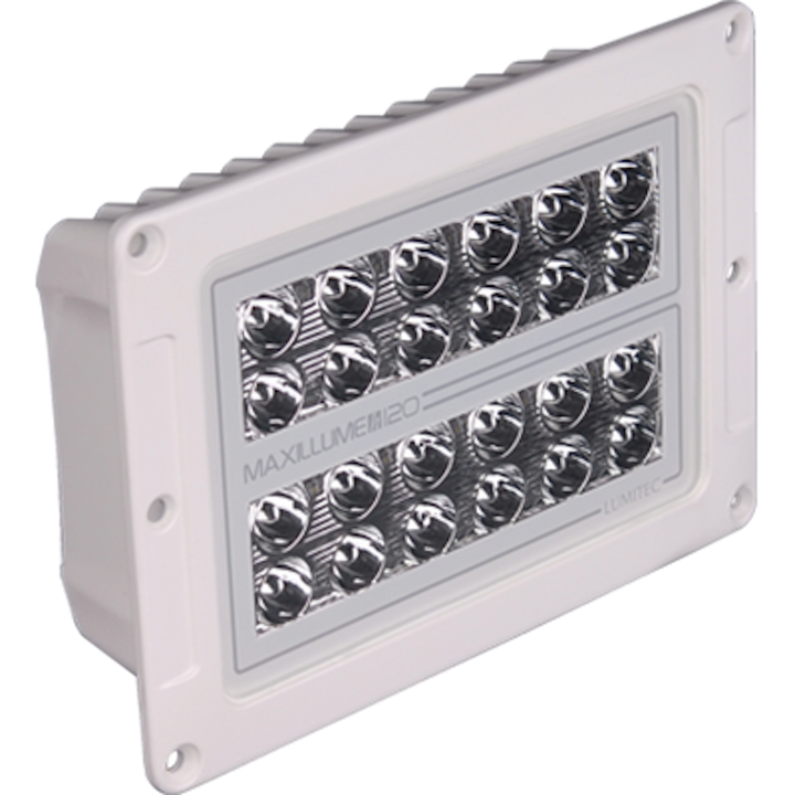 FLD LGHT MAXILLUME H120 FLUSH WHT. - LUMITEC