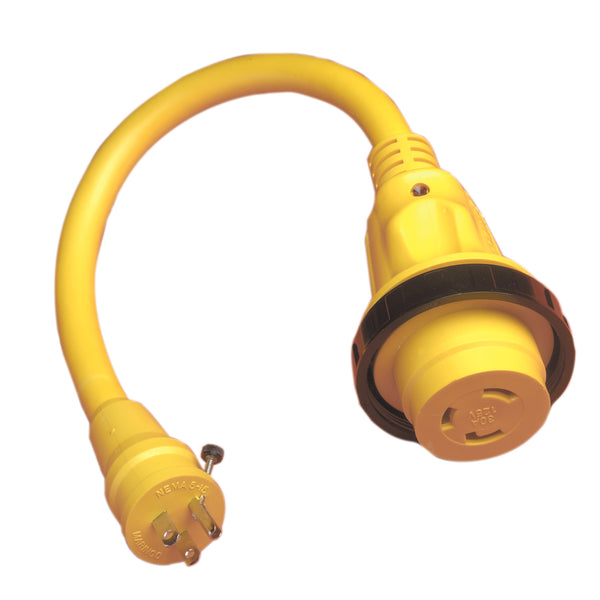 PIGTAIL ADAPTER 30A MALE TO 15A FEM - MARINCO