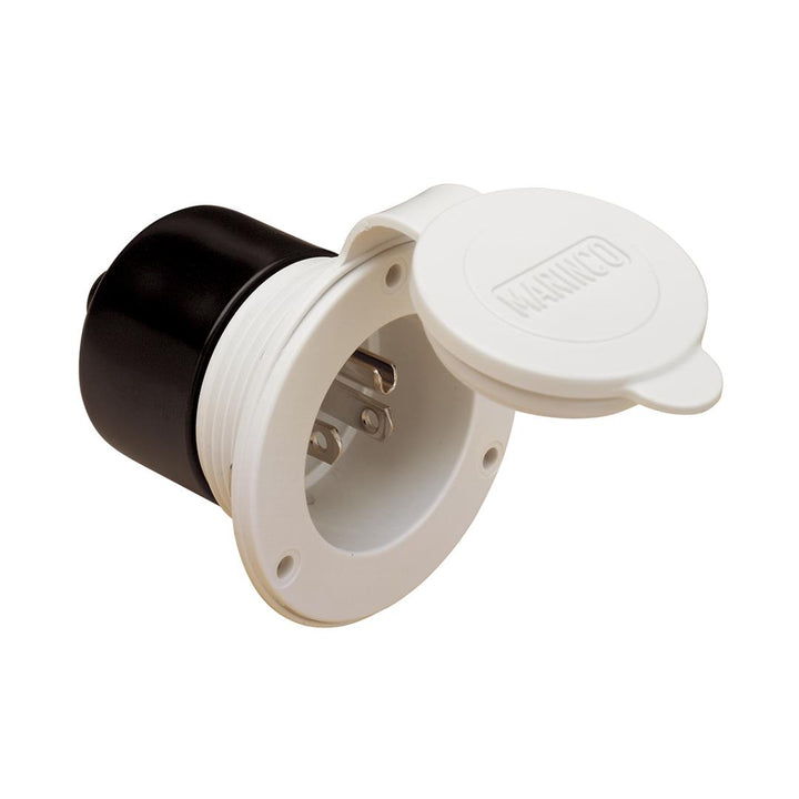 15A INLET WHITE - MARINCO