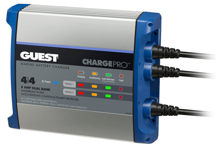 GUEST BATTERY CHARGER 8A -2 BANK - MARINCO