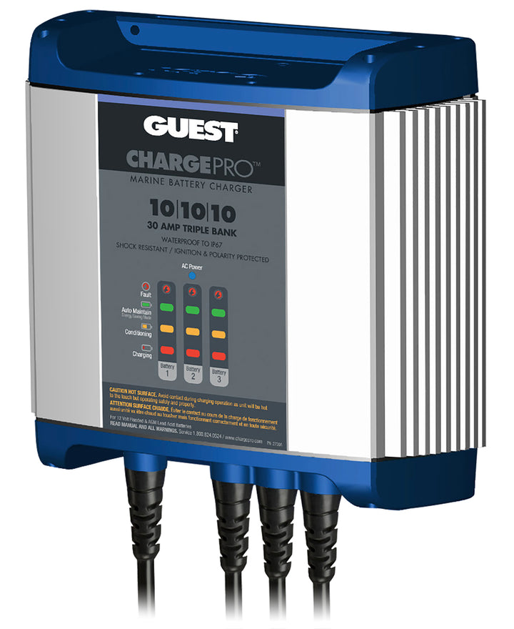 GUEST BATTERY CHARGER 30A - 3 BANK - MARINCO