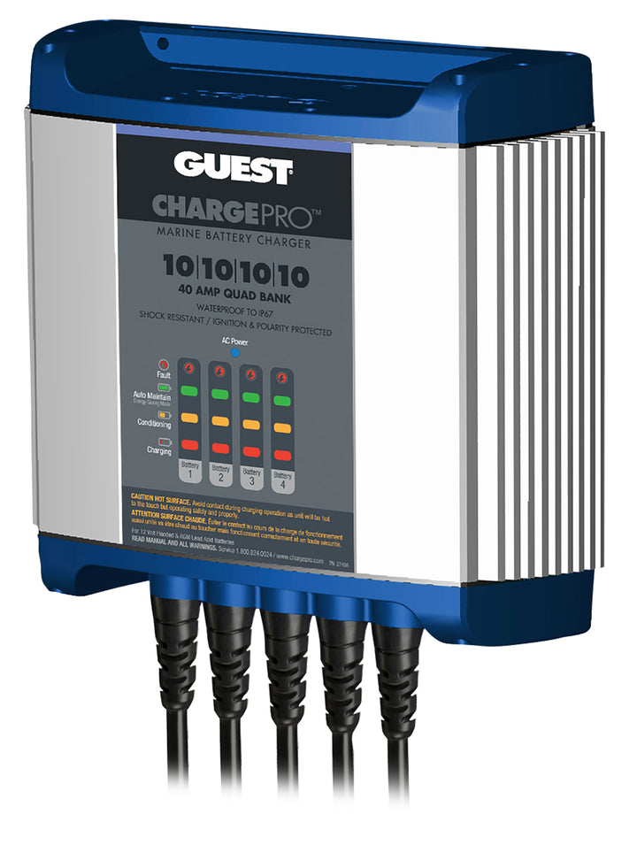 GUEST BATTERY CHARGER 40A - 4 BANK - MARINCO