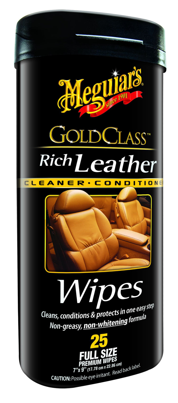 GOLD CLSS RICH LTHR WIPES - MEGUIARS WAX