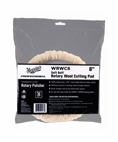 SOFT BUFF ROTARY WOOL CUT - MEGUIARS WAX