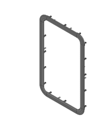 WINDOW FRAME; LOW PROFILE W/ SEAL; - LIPPERT COMP