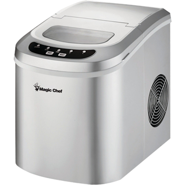 ICE MAKER 27 LBS/DAY PORTABLE SLVR - MAGIC CHEF