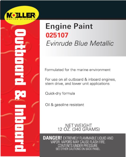 EVINRUDE BLUE METALLIC - MOELLER