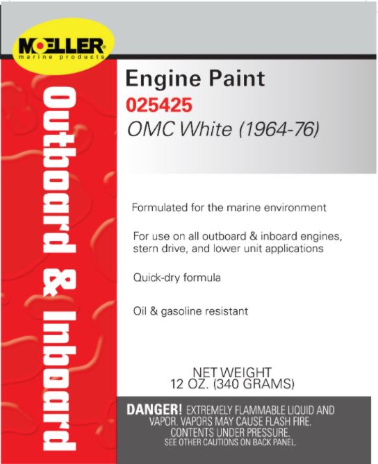 ENGINE PAINT JOHNSON WHITE - MOELLER