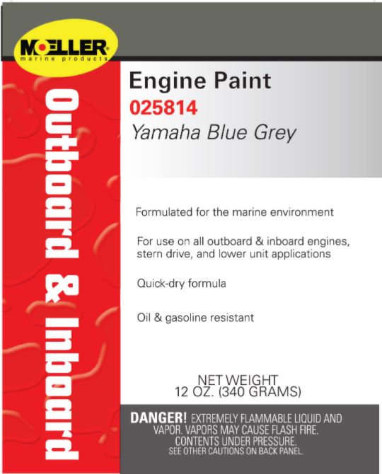 YAMAHA BLUE GRAY ENG PAINT - MOELLER