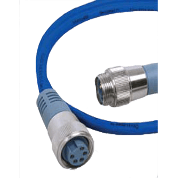 MID DOUBLE-ENDED CORDSET 0.5M BLUE - MARETRON