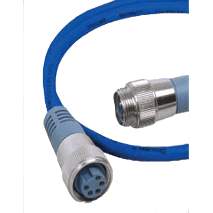 MID DOUBLE-ENDED CORDSET 0.5M BLUE - MARETRON