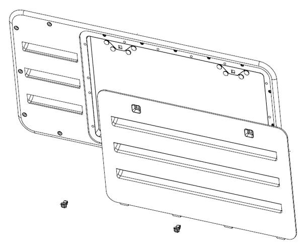 VENT DOOR ASSY BLK - NORCOLD