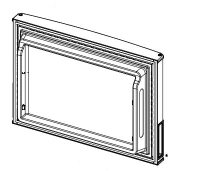 FREEZER DOOR AND GASKET SS - NORCOLD