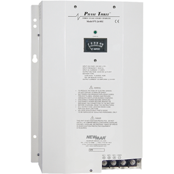 BATT CHGR  PHASE 3  24V 45A  3 BANK - NEWMAR