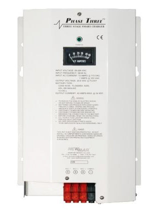 BATT CHGR  PHASE 3  24V 8A  3 BANK - NEWMAR