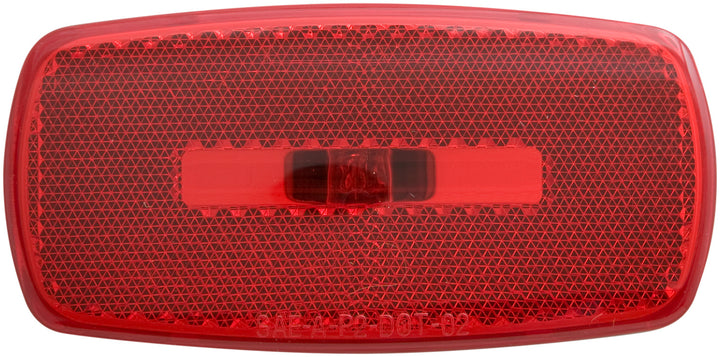 MARK LIGHT OVAL RV BK BS RED - OPTRONICS