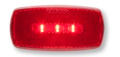 LED MARK LIGHT;OVAL;BLK BSE;RED; - OPTRONICS