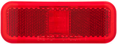 LED MARK LIGHT;RECT;1 WIRE;RED - OPTRONICS