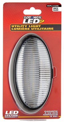 LED PORCH;OVAL;BLACK:CLEAR - OPTRONICS