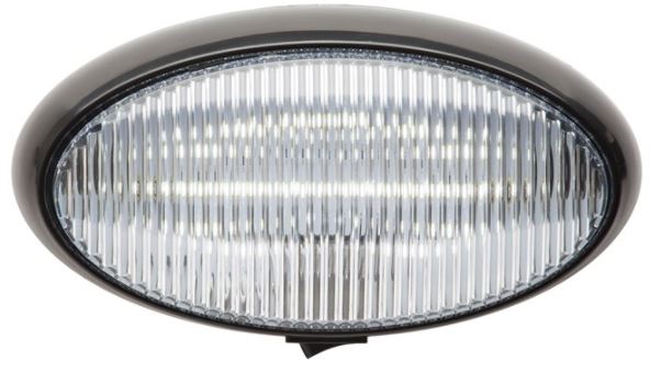 LED PORCH;OVAL;SWITCH; BLK BASE:CLR - OPTRONICS