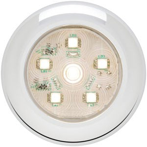 LED ROUND UTILITY; 6 DIODE; CLEAR; - OPTRONICS